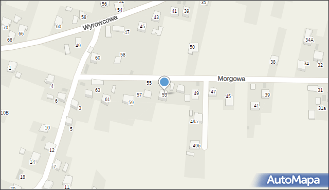 Zagórze, Morgowa, 53, mapa Zagórze