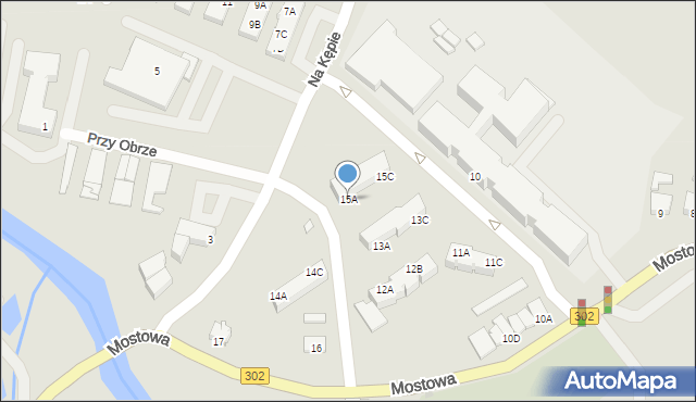 Zbąszyń, Mostowa, 15A, mapa Zbąszyń