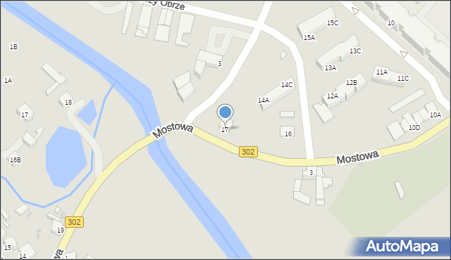 Zbąszyń, Mostowa, 17, mapa Zbąszyń