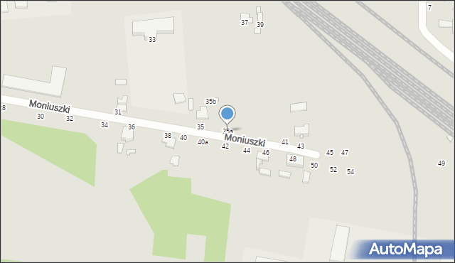 Zduńska Wola, Moniuszki Stanisława, 35a, mapa Zduńska Wola
