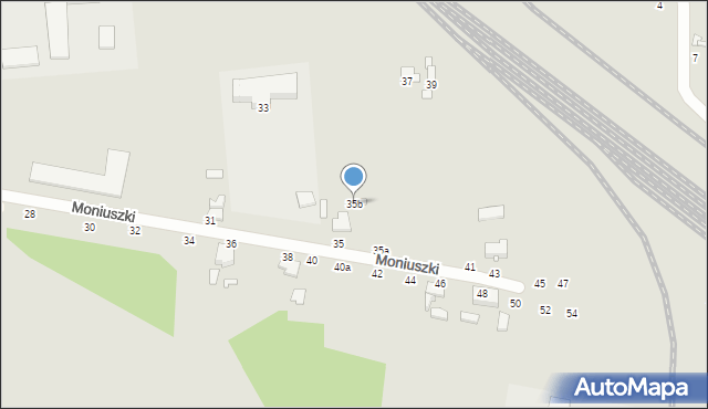 Zduńska Wola, Moniuszki Stanisława, 35b, mapa Zduńska Wola