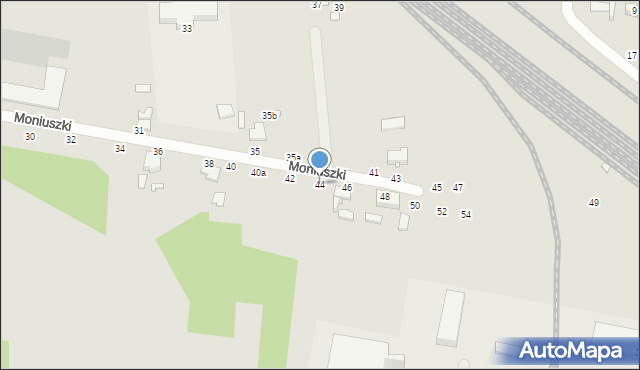 Zduńska Wola, Moniuszki Stanisława, 44, mapa Zduńska Wola