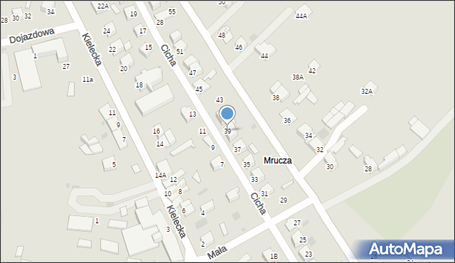 Chmielnik, Mrucza, 39, mapa Chmielnik