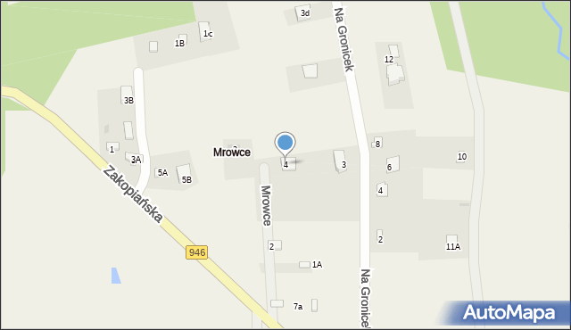 Gilowice, Mrowce, 4, mapa Gilowice