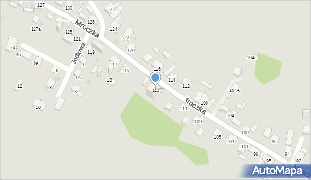 Jaworzno, Mroczka Andrzeja, ks., 113, mapa Jaworzno