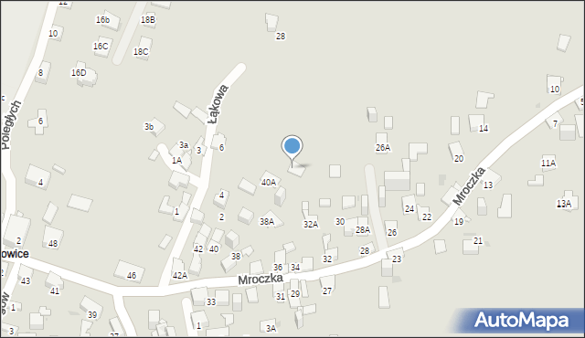 Jaworzno, Mroczka Andrzeja, ks., 38A, mapa Jaworzno