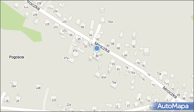 Jaworzno, Mroczka Andrzeja, ks., 89, mapa Jaworzno