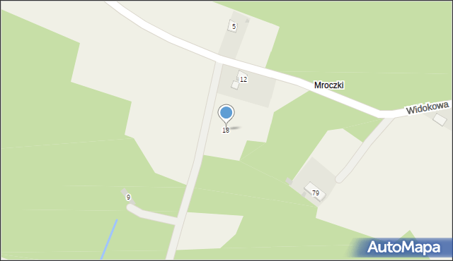 Korczyna, Mroczki, 18, mapa Korczyna