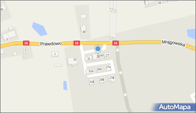 Mikołajki, Mrągowska, 29, mapa Mikołajki