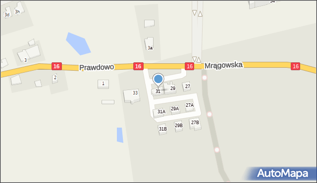 Mikołajki, Mrągowska, 31, mapa Mikołajki