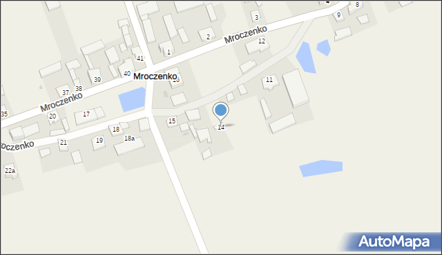 Mroczenko, Mroczenko, 14, mapa Mroczenko