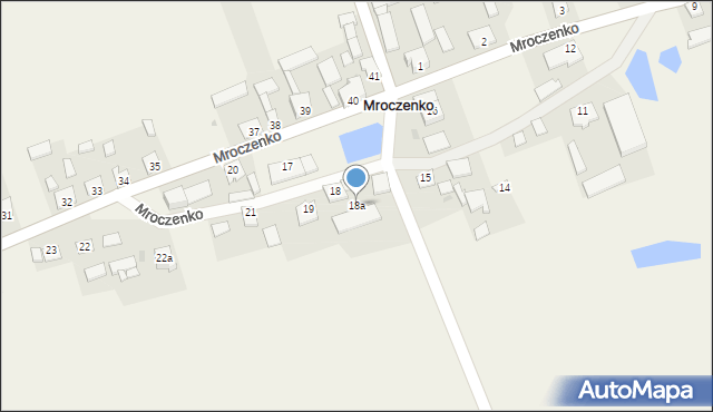 Mroczenko, Mroczenko, 18a, mapa Mroczenko