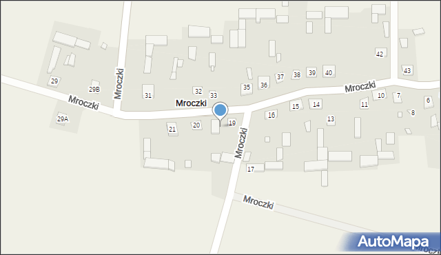 Mroczki, Mroczki, 19a, mapa Mroczki