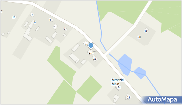 Mroczki, Mroczki, 27A, mapa Mroczki