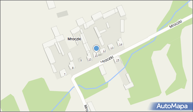 Mroczki, Mroczki, 11, mapa Mroczki