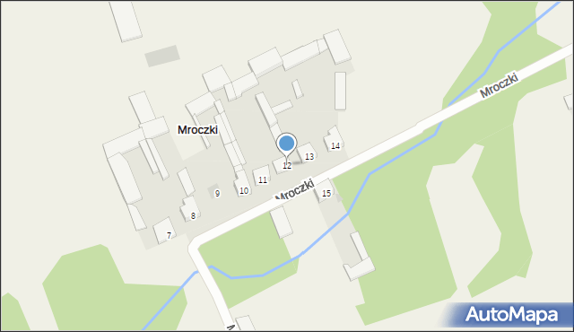 Mroczki, Mroczki, 12, mapa Mroczki