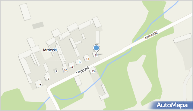 Mroczki, Mroczki, 14, mapa Mroczki