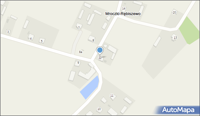 Mroczki-Rębiszewo, Mroczki-Rębiszewo, 12, mapa Mroczki-Rębiszewo