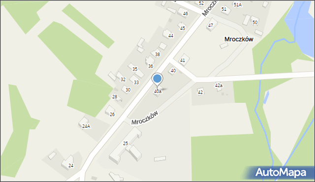 Mroczków, Mroczków, 40a, mapa Mroczków