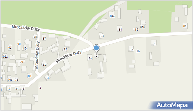 Mroczków Duży, Mroczków Duży, 2, mapa Mroczków Duży