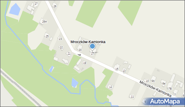 Mroczków-Kamionka, Mroczków-Kamionka, 17, mapa Mroczków-Kamionka