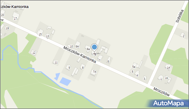 Mroczków-Kamionka, Mroczków-Kamionka, 7B, mapa Mroczków-Kamionka