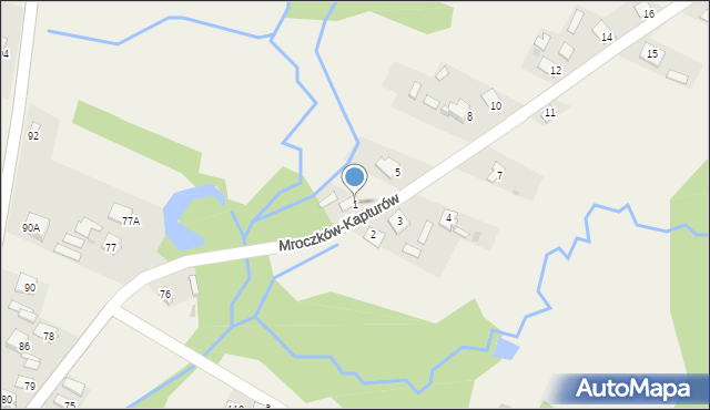 Mroczków-Kapturów, Mroczków-Kapturów, 1, mapa Mroczków-Kapturów