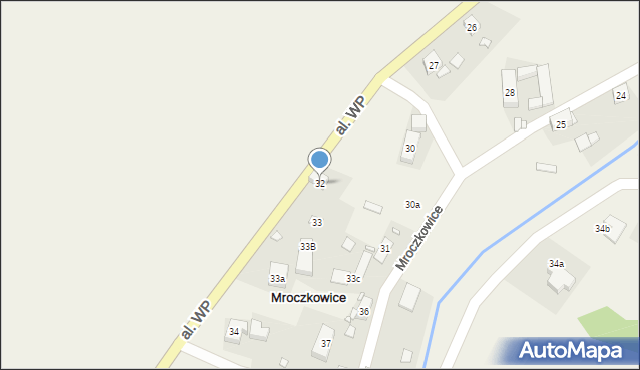 Mroczkowice, Mroczkowice, 32, mapa Mroczkowice