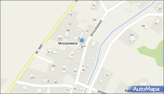 Mroczkowice, Mroczkowice, 36, mapa Mroczkowice