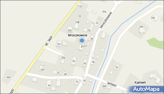 Mroczkowice, Mroczkowice, 37, mapa Mroczkowice