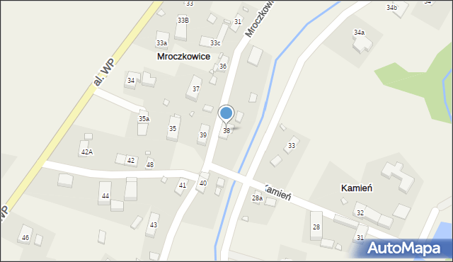 Mroczkowice, Mroczkowice, 38, mapa Mroczkowice