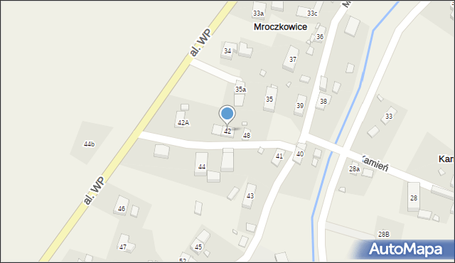Mroczkowice, Mroczkowice, 42, mapa Mroczkowice
