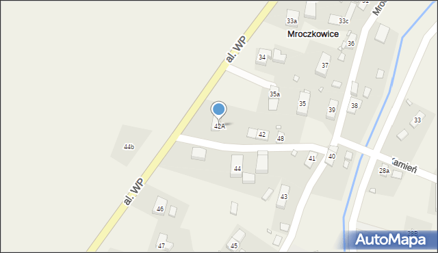 Mroczkowice, Mroczkowice, 42A, mapa Mroczkowice
