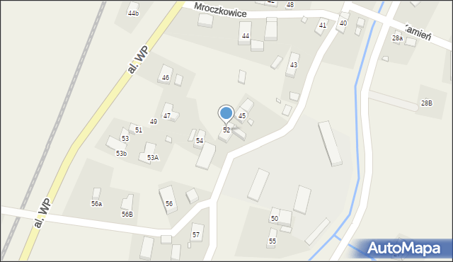 Mroczkowice, Mroczkowice, 52, mapa Mroczkowice