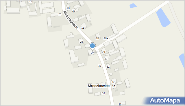 Mroczkowice, Mroczkowice, 27, mapa Mroczkowice