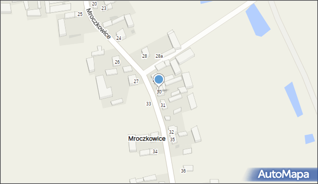 Mroczkowice, Mroczkowice, 30, mapa Mroczkowice