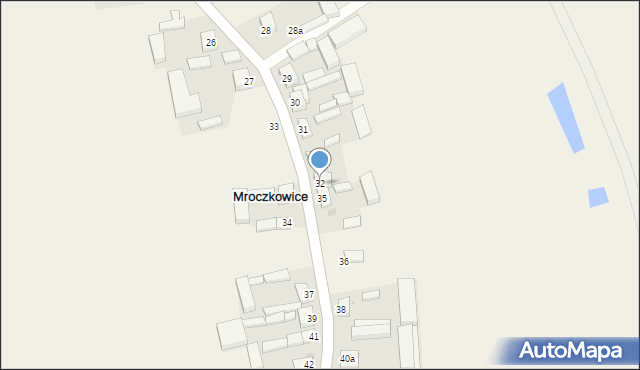 Mroczkowice, Mroczkowice, 32, mapa Mroczkowice