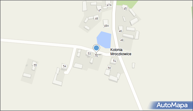 Mroczkowice, Mroczkowice, 52, mapa Mroczkowice