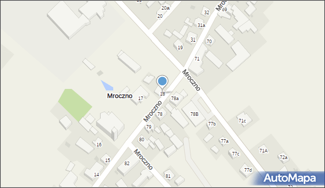 Mroczno, Mroczno, 18, mapa Mroczno