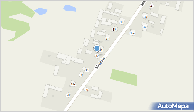 Mroków, Mroków, 32, mapa Mroków