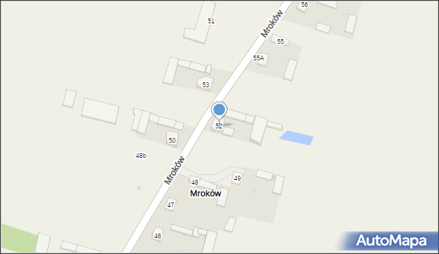 Mroków, Mroków, 52, mapa Mroków