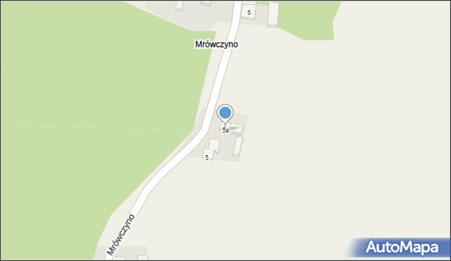 Mrówczyno, Mrówczyno, 5a, mapa Mrówczyno