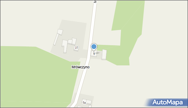 Mrówczyno, Mrówczyno, 6, mapa Mrówczyno