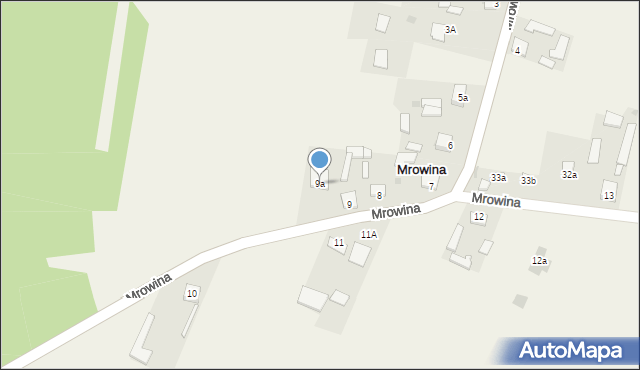 Mrowina, Mrowina, 9a, mapa Mrowina