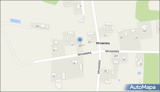 Mrowiska, Mrowiska, 23, mapa Mrowiska