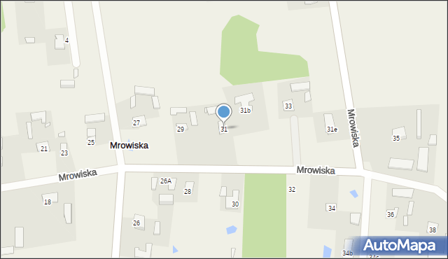 Mrowiska, Mrowiska, 31, mapa Mrowiska