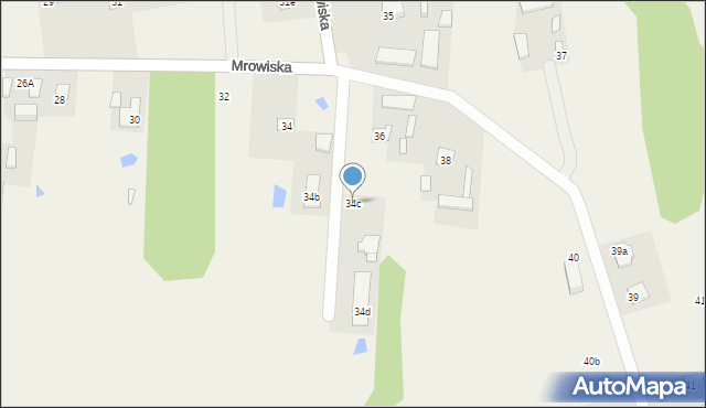 Mrowiska, Mrowiska, 34c, mapa Mrowiska