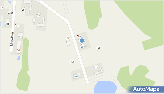 Mrowiska, Mrowiska, 39, mapa Mrowiska