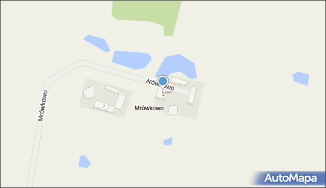 Mrówkowo, Mrówkowo, 1, mapa Mrówkowo