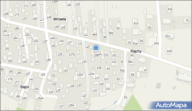 Mrowla, Mrowla, 109, mapa Mrowla